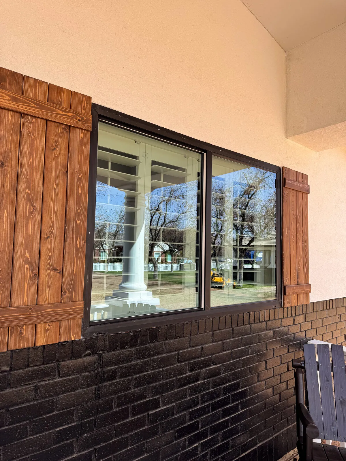 Spotless exterior shutters and windows on a premium home